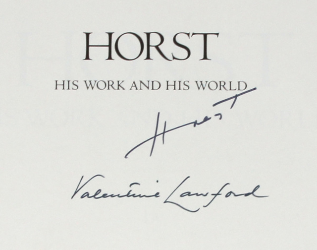 Horst, His Work and His World, Signed by Horst